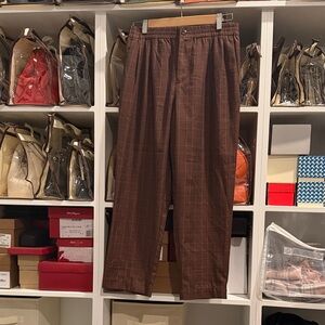 Madewell Men's Chinos in Brown Plaid